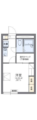 レオパレスライブリーⅡの間取り|代表的な間取のため実際の間取とは異なる場合があります