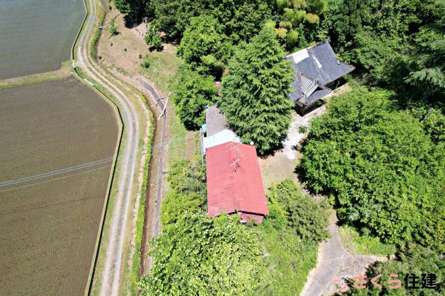 市貝町古家付き土地の土地図