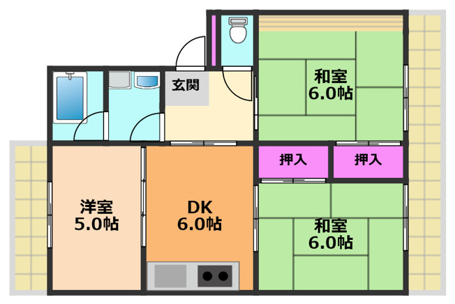 【間取り】 | マンションTAKAYAⅠ