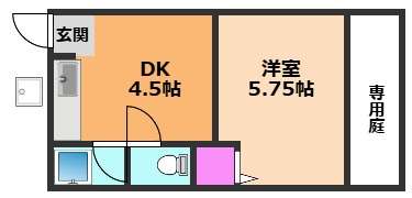 【間取り】 | 稲荷の森ハイツ