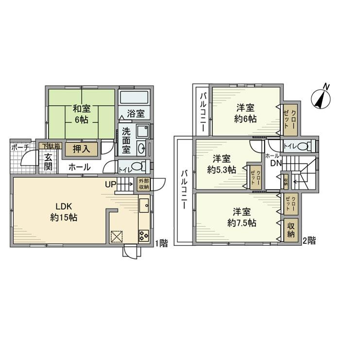 大和田戸建の間取り