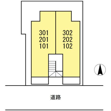 D-room目黒本町の区画図