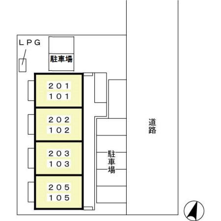 ラ・メーグの区画図