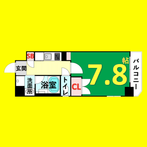 アールズコート葵　名古屋市賃貸　仲介手数料無料の間取り