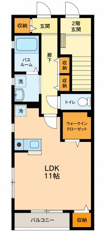 小金井市中町３丁目のアパート