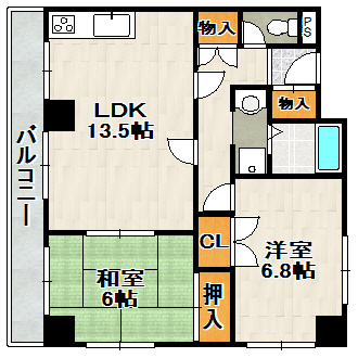 ホワイトヴィラ宝塚の間取り
