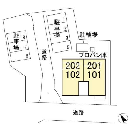 クレール・コートの区画図|高崎、前橋のお部屋探しはエンドスケープまで！お客様の理想お聞かせ下さい♪