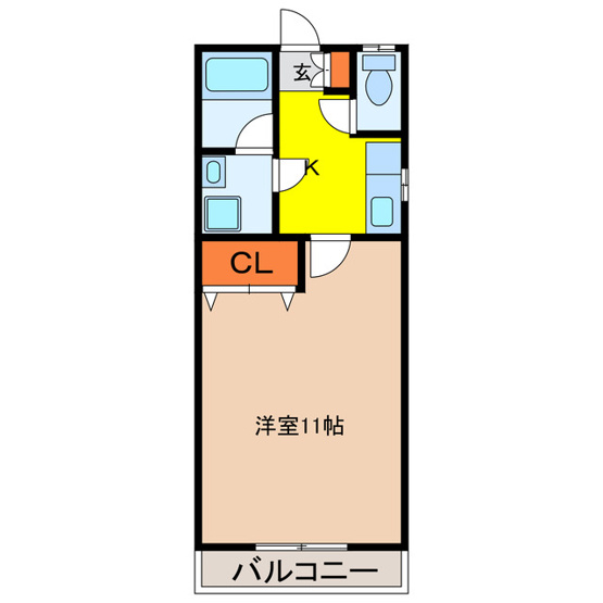 【間取り】 | エイトハイツＥ