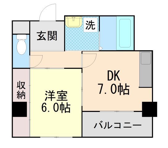 タウンコート六甲の間取り