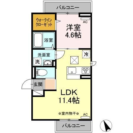 【間取り】 | Dフラット大和田(ディーフラットオオワダ)