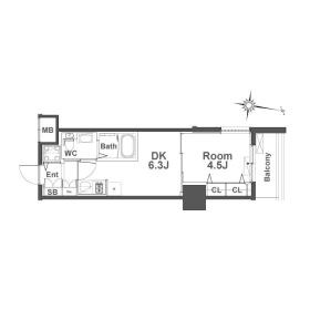 TLRレジデンス本町WESTの間取り