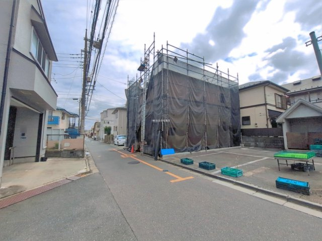ふじみ野市鶴ケ舞１丁目の新築一戸建の前面道路含む現地写真|北側約4ｍの前面道路