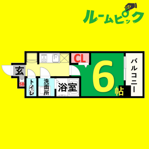 プレサンスNAGOYAシティオ　名古屋市賃貸　仲介手数料無料の間取り