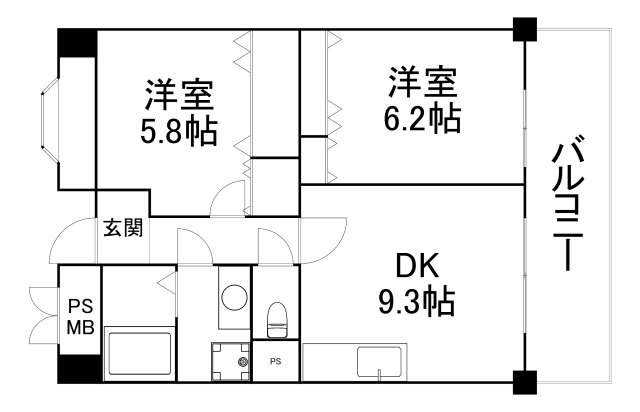 【間取り】 | フラット野田Ⅲ