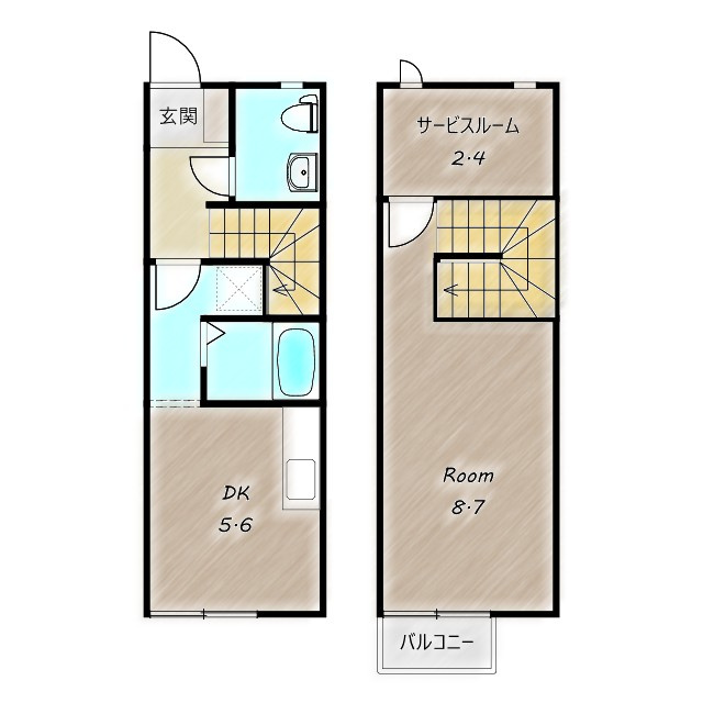 グリーンコート　壱番館の間取り|高崎、前橋、伊勢崎エリアのお部屋探しはエンドスケープまで！お客様の理想お聞かせ下さい♪
