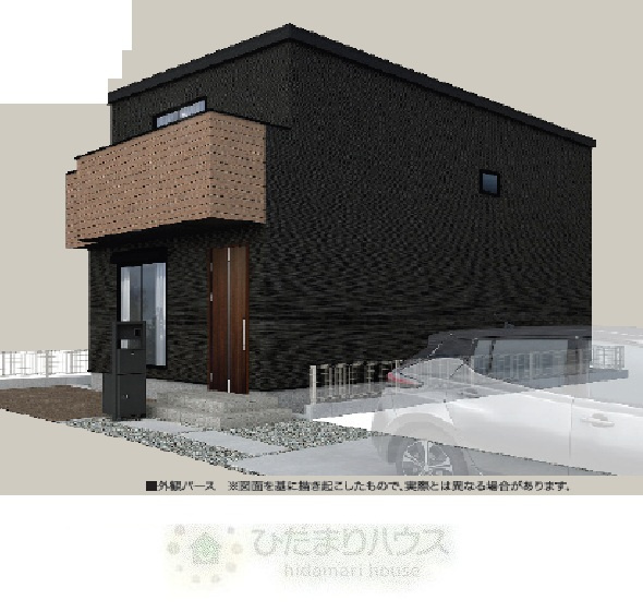 野田市中野台01期　新築戸建　1号棟の外観パース|2026年10月完成予定です(^^)/お気軽にお問い合わせください。