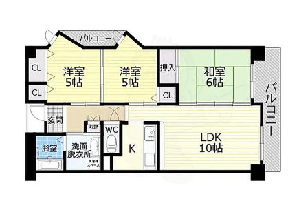 大阪市平野区加美正覚寺１丁目の一棟マンションの間取り