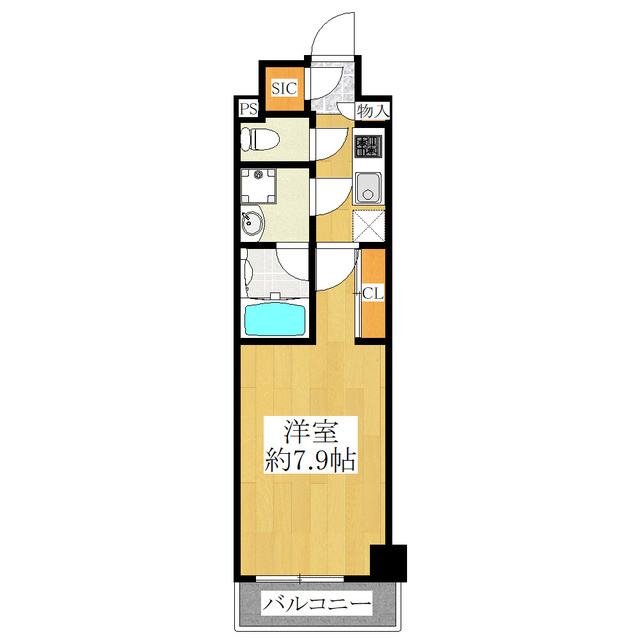 クレイシアＩＤＺ王子の間取り|南向きです