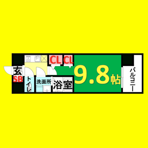 LaDouceur志賀本通Ⅱ　名古屋市賃貸　仲介手数料無料の間取り