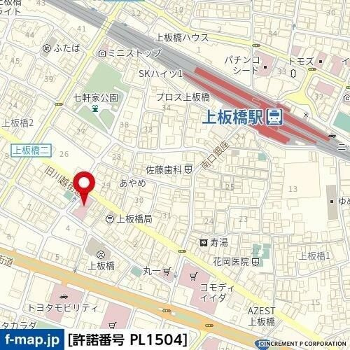 ウィンベルデュエット上板橋第３の地図