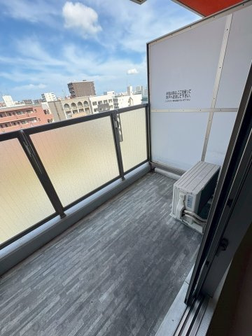 福岡市博多区中呉服町の賃貸マンションのバルコニー