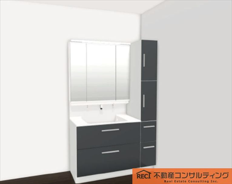 神戸市長田区上池田5丁目　新築戸建の独立洗面台