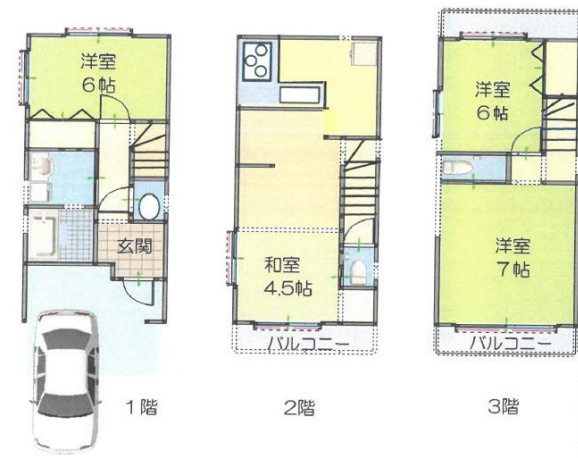 神戸市灘区大石北町　中古戸建の間取り|阪神大石駅徒歩4分で通勤・通学も便利な立地！