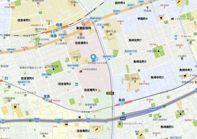 スターハイツ住吉川の地図