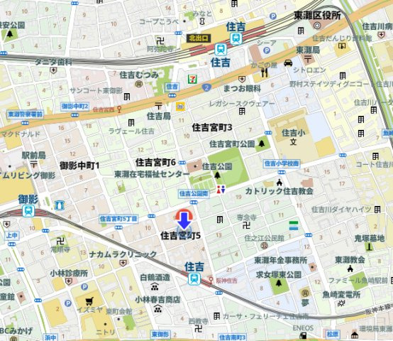 ルネコートの地図
