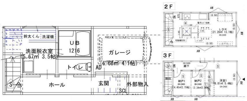 西宮市上田中町　新築戸建の間取り|阪神武庫川団地前駅徒歩5分！