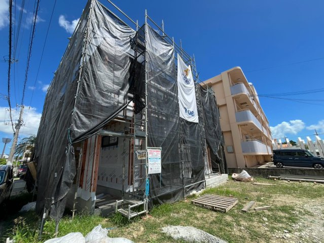 北中城村美崎新築戸建て 限定1棟の外観|8/1現地写真