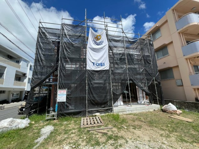 北中城村美崎新築戸建て 限定1棟の外観|9.18現地写真