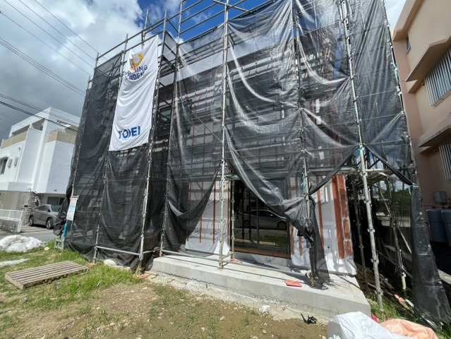 北中城村美崎新築戸建て 限定1棟の前面道路含む現地写真|前面道路含む現地写真です