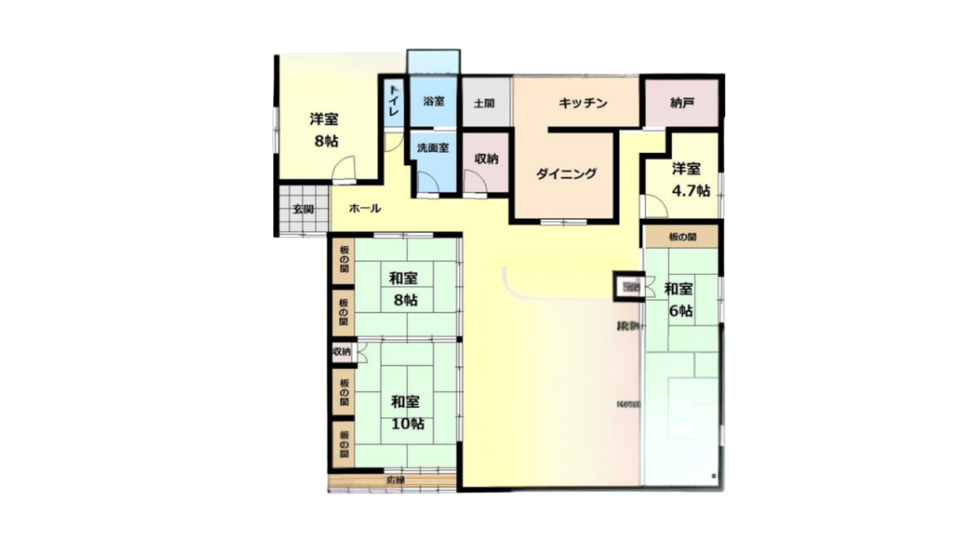 本宮市 高木字向田（本宮駅） 平屋建 ５ＳＤＫ