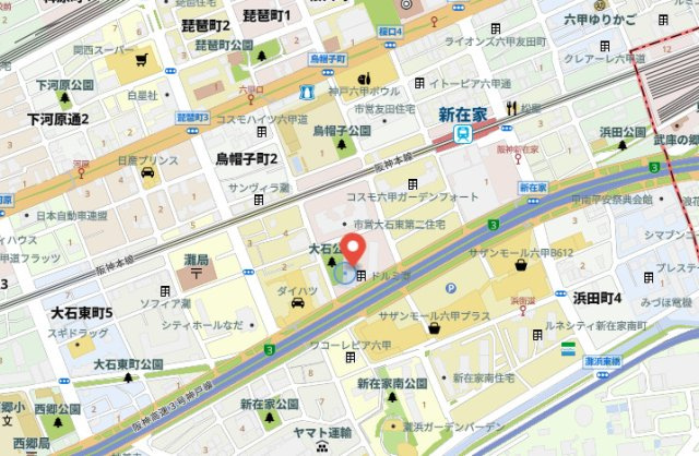 ドルミ灘B棟の地図