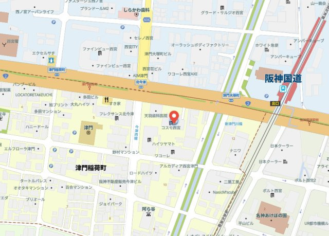 コスモ西宮の地図