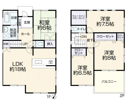 神戸市東灘区森北町7丁目　中古戸建の間取り|海まで見渡せる眺望♪