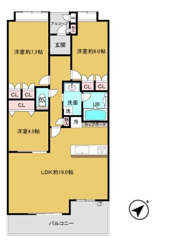 ジークレフ御影山手緑静館の間取り|2025年5月リフォーム済み
