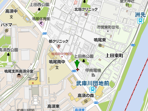 ネオコーポ武庫川の地図
