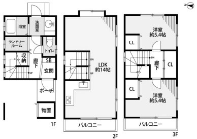 神戸市灘区上河原4丁目　中古戸建の間取り|駅徒歩10分以内