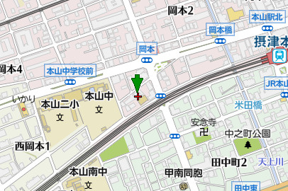 アヴァンセ岡本の地図