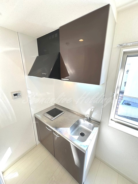 藤沢市藤沢のアパートのキッチン