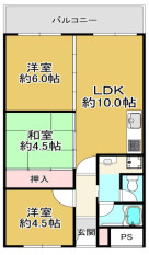 御影プライムハイツの間取り|閑静な住宅街で住環境良好