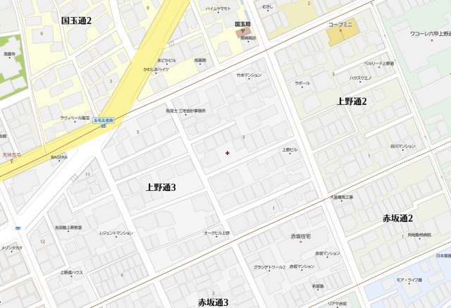 神戸市灘区上野通3丁目　新築戸建　B号地の地図