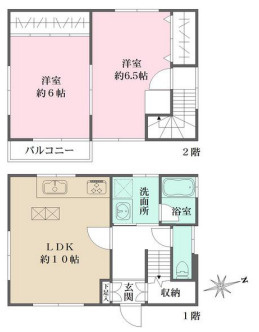 西宮市能登町　中古戸建の間取り|阪急西宮北口駅徒歩15分