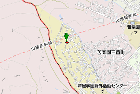西宮市苦楽園四番町　中古戸建の地図