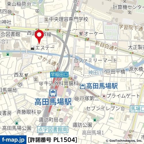 ハイシティ高田馬場の地図