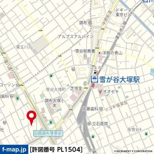 ワコーレ田園調布の地図