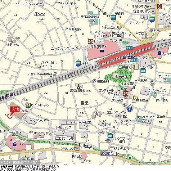 ルーブル経堂の地図