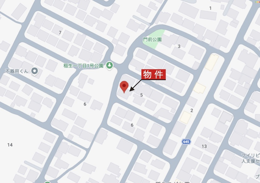 鈴鹿市稲生こがね園の地図|詳細Map